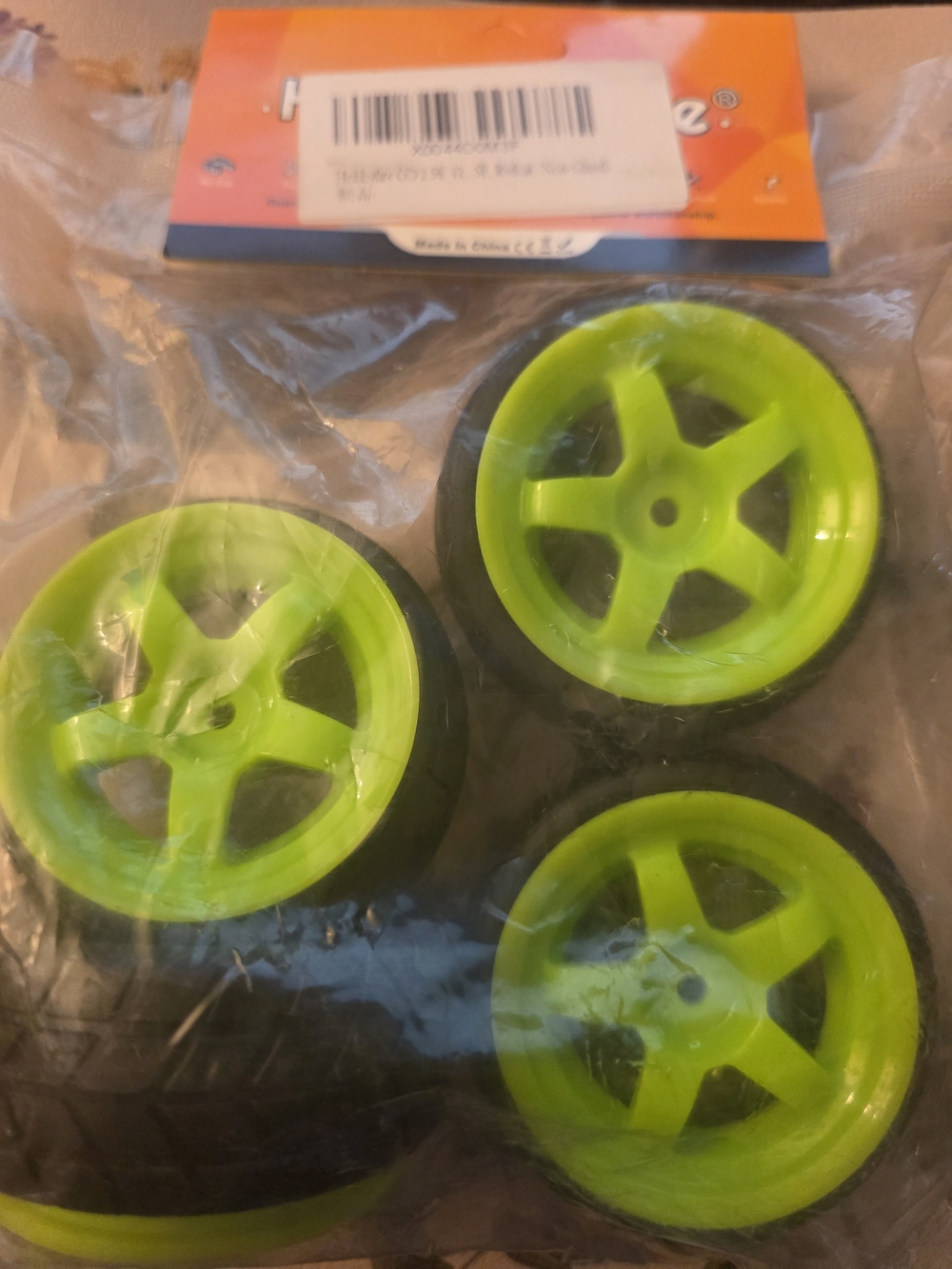 Bright Green Replacement Wheels for Kids Toy Cars